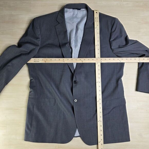 Brooks Brothers Explorer Madison Fit Gray Blazer Sport Coat Suit Jacket Size 46 - Picture 3 of 10